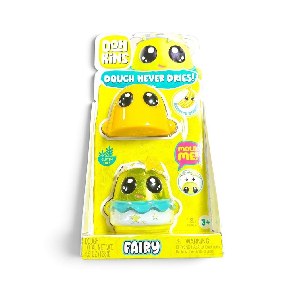 MGA Dohkins Fairy Scented Dough Never Dries Banana Scented Yellow